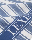 Icons stripet kjøkkenhåndkle m/vaffelstruktur, bomullstwill - Blå/Hvit thumbnail