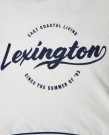 Lexington Putetrekk m/Hvit Logo i Økologisk Bomullstwil 50x50cml - Hvit/Blå thumbnail