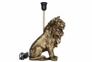 Lampe løve poly mørk gull - 23x13x41cm thumbnail