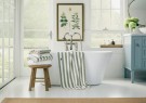 Lexington Stripete Håndkle - Vintage Green/Hvit, 100x150cm thumbnail