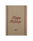Happy Holidays Embroidered Organic Cotton Kitchen Towel - 50x70 thumbnail