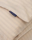Beige/Dk blue striped cotton/lyocell duvet cover - 140x200 thumbnail