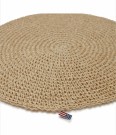 Round Recycled Paper Straw Placemat - 38cm thumbnail