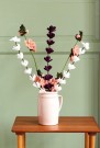 Ullfilt Stilk m/mange blomster, Plomme thumbnail