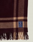 Lexington Stripete Pledd i Resirkulert Ull - Fig/Fudge, 130x170cm thumbnail
