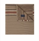 Side Striped Soft Quilted Cotton Bedspread, Beige - 160x240 thumbnail