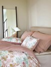 Cassandra Sateng Sengesett, Varm Rosa 140x220cm thumbnail