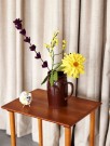 Ullfilt Stilk m/mange blomster, Plomme thumbnail