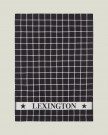 Lexington Kjøkkenhåndkle i Økologisk Bomullsfrotté - Svart/Hvit, 50x70cm thumbnail