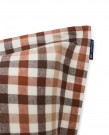 Rust Brown/White Checked Cott Flannel Duvet Cover - 140x200 thumbnail