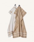 Gavesett Lexington Kjøkkenhåndkle 2pk Beige/Hvit thumbnail
