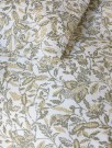 Barbro Krepp Sengesett, Olivengrønn 140x220cm thumbnail