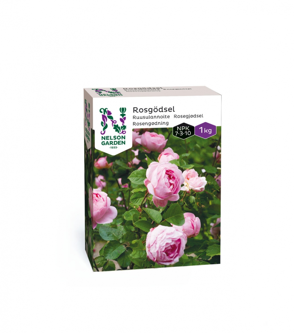 Organisk mineralgjødsel til roser med både kort- og langtidsvirkende effekt. Vegetabilisk base. NPK 7-3-10