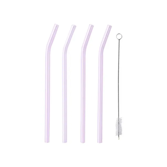 Cocktail Sugerør 4pk, Rosa