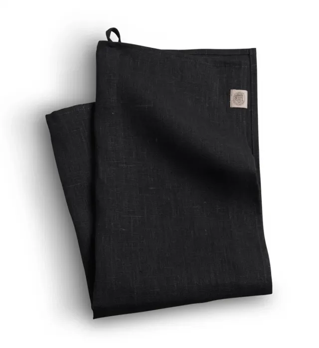 Kardelen Lovely Linen Kjøkkenhåndkle 50x70cm Black