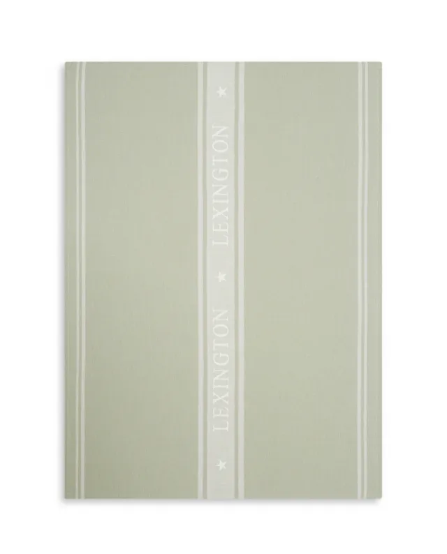 Icons Cotton Jacquard Star Kitchen Towel - Sage Green/White 50x70