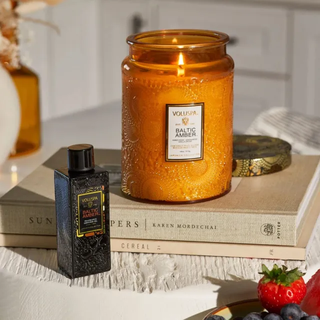 Voluspa Duftlys - Baltic Amber 510g, 100t