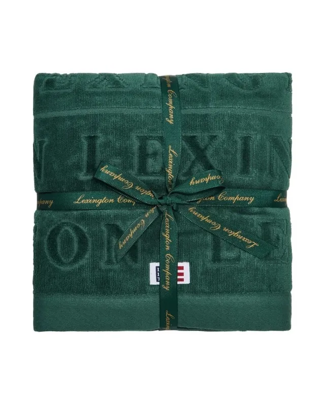 Lexington Velur Håndkle Juniper Green, 50x70cm 4pk