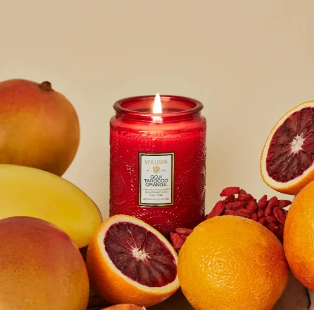 Voluspa Duftlys - Goji Tarocco Orange 156g, 50t