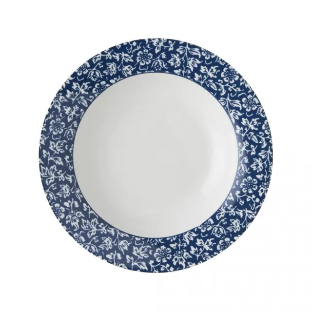 Tallerken Dyp 22cm. Laura Ashley - Sweet Allysum Blå/Hvit
