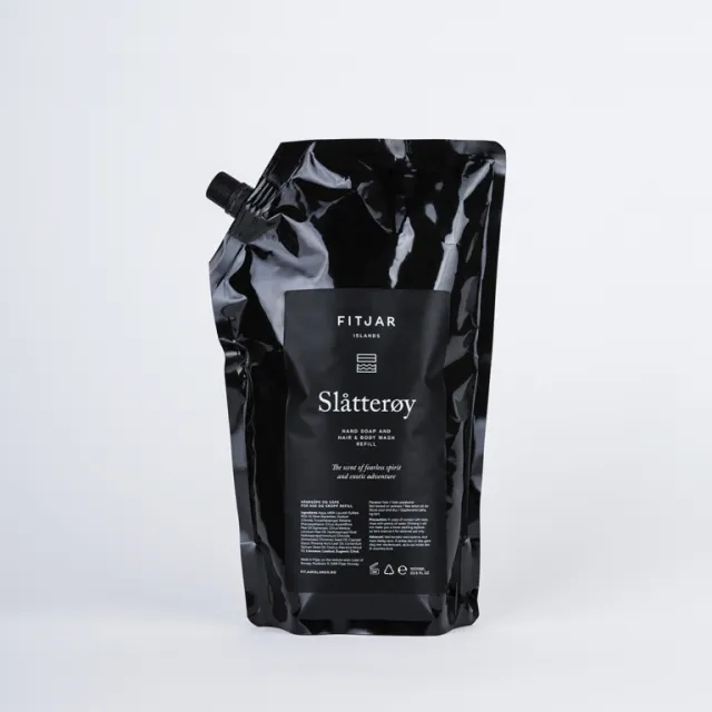Slåtterøy Håndsåpe og Såpe for Hår og Kropp 1L Refill