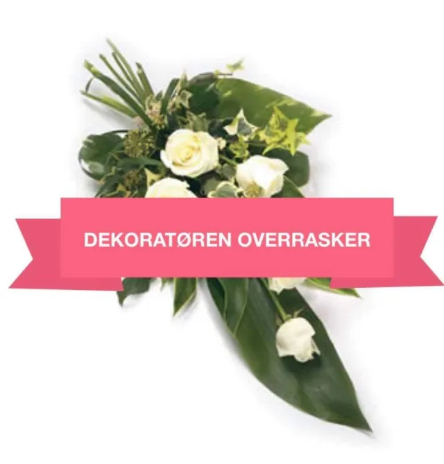 Bårebukett m/Sløyfe - Seremoniens Farger