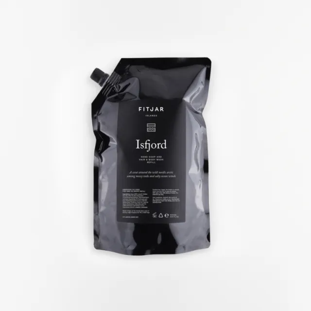 Isfjord Håndsåpe og Såpe for Hår og Kropp 1L Refill
