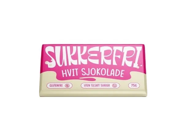 Sukkerfri Hvit Sjokolade 75g