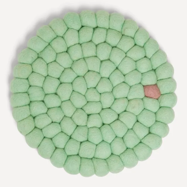 Wooldot Coaster D:20cm Light Mint/Lavender