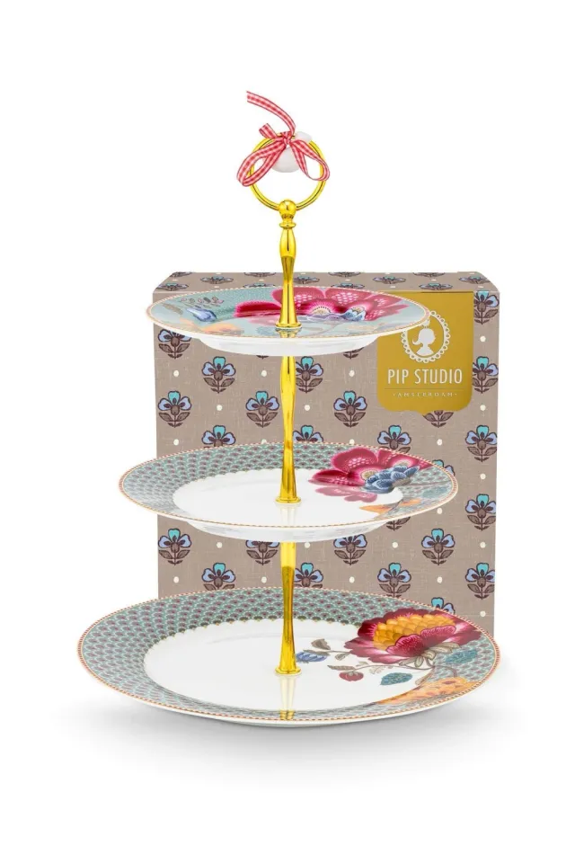 PIP Kakefat 3etg Blooming Tales - Blå
