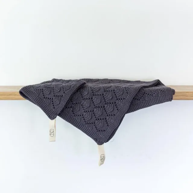 Hazelnut Washcloth 25x25cm Antrasitt