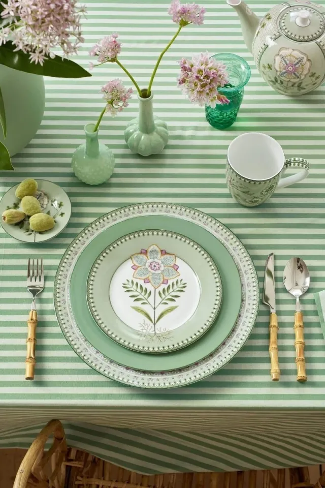 PIP Lily & Lotus Tallerken 21cm - Grønn