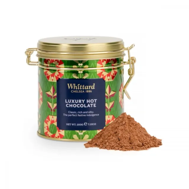 Whittard Xmas Lux Hot Chocolate Cliptop Tin 200g
