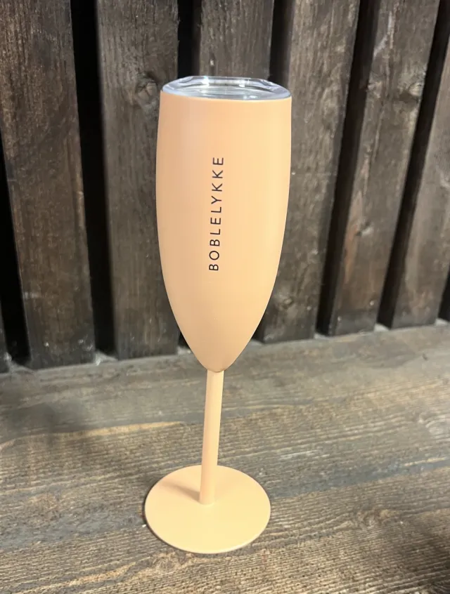 Champagneglass Boblelykke, Fersken