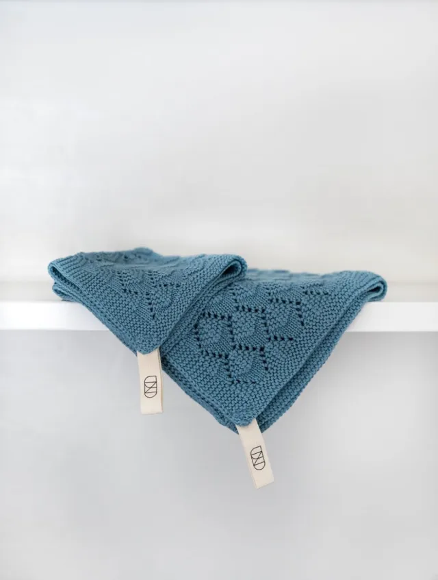 Hazelnut Towel 47x40cm Isblå